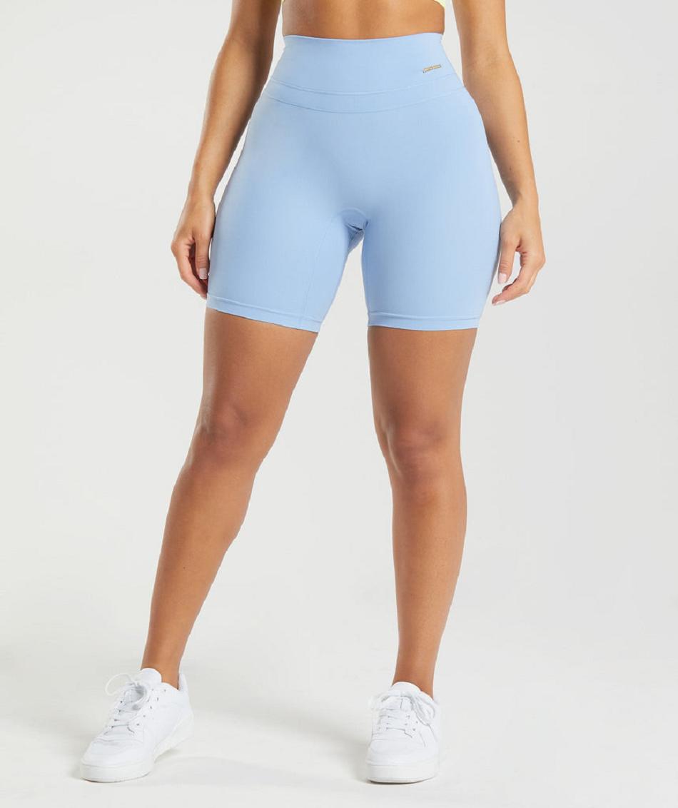 Szorty Damskie Gymshark Whitney Cycling Niebieskie | PL 2479BEX